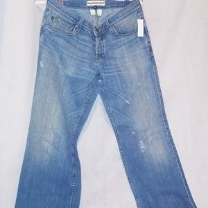 Juicy Couture Size 32 Wide Leg Distressed Jeans